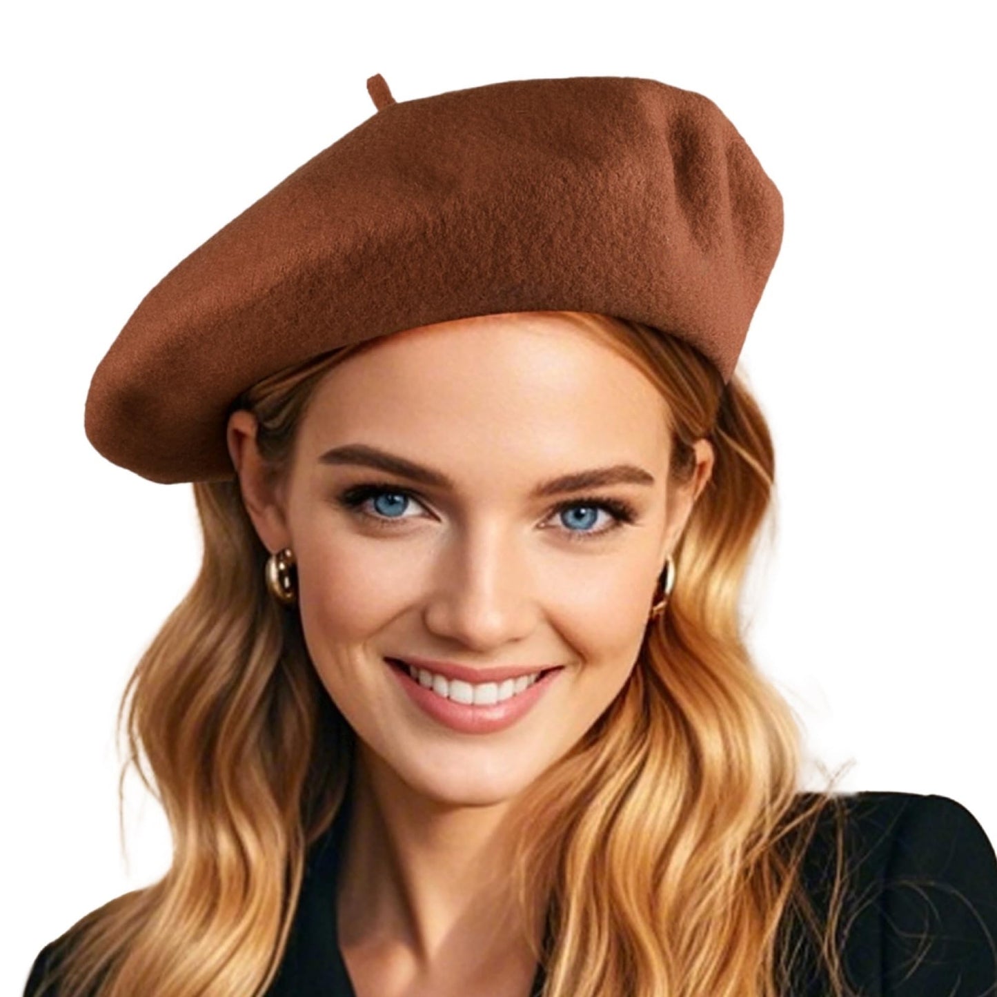 French Wool Beret Hats for Women Man Solid Color Classic Beanie Winter Cap Painter Berets.