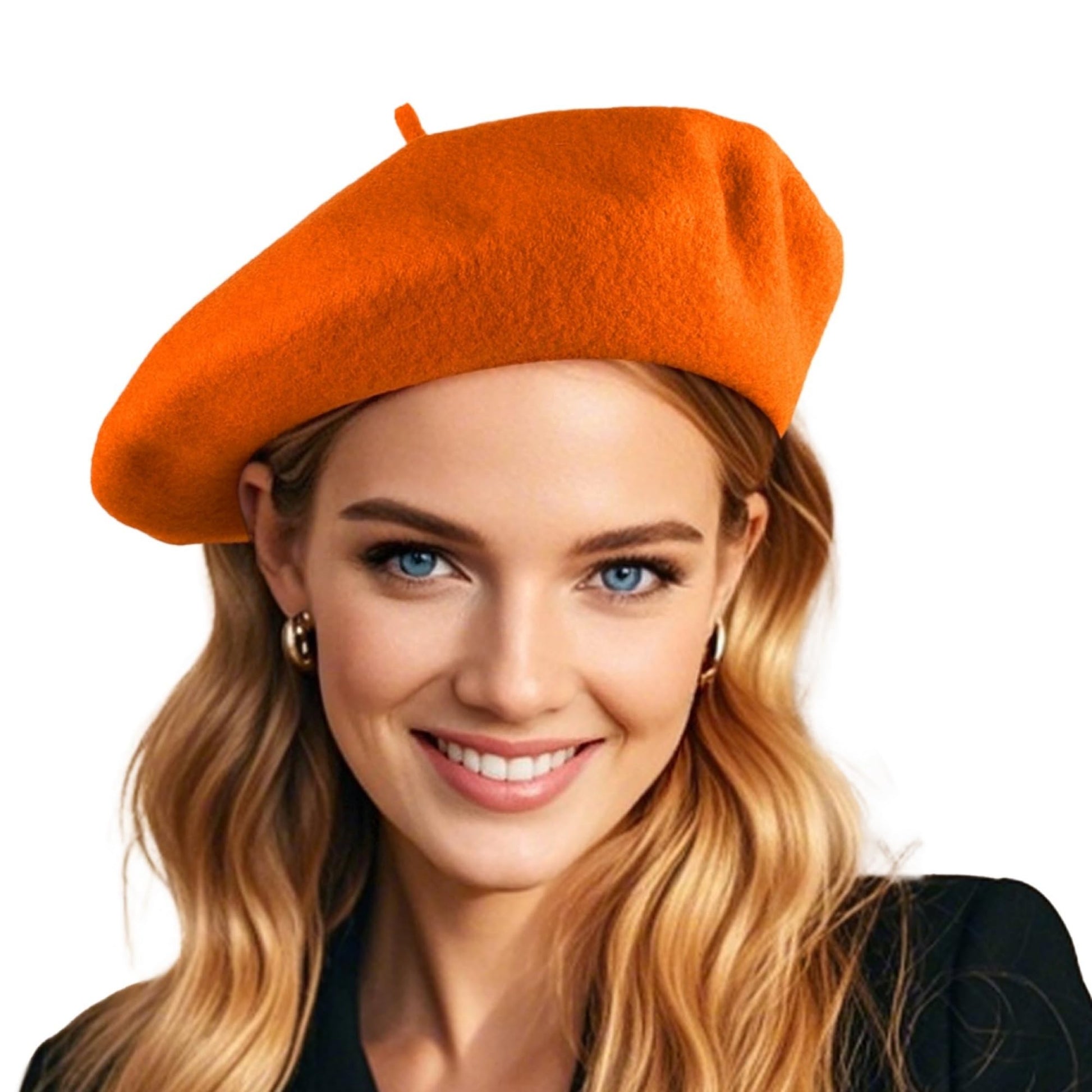 French Wool Beret Hats for Women Man Solid Color Classic Beanie Winter Cap Painter Berets.