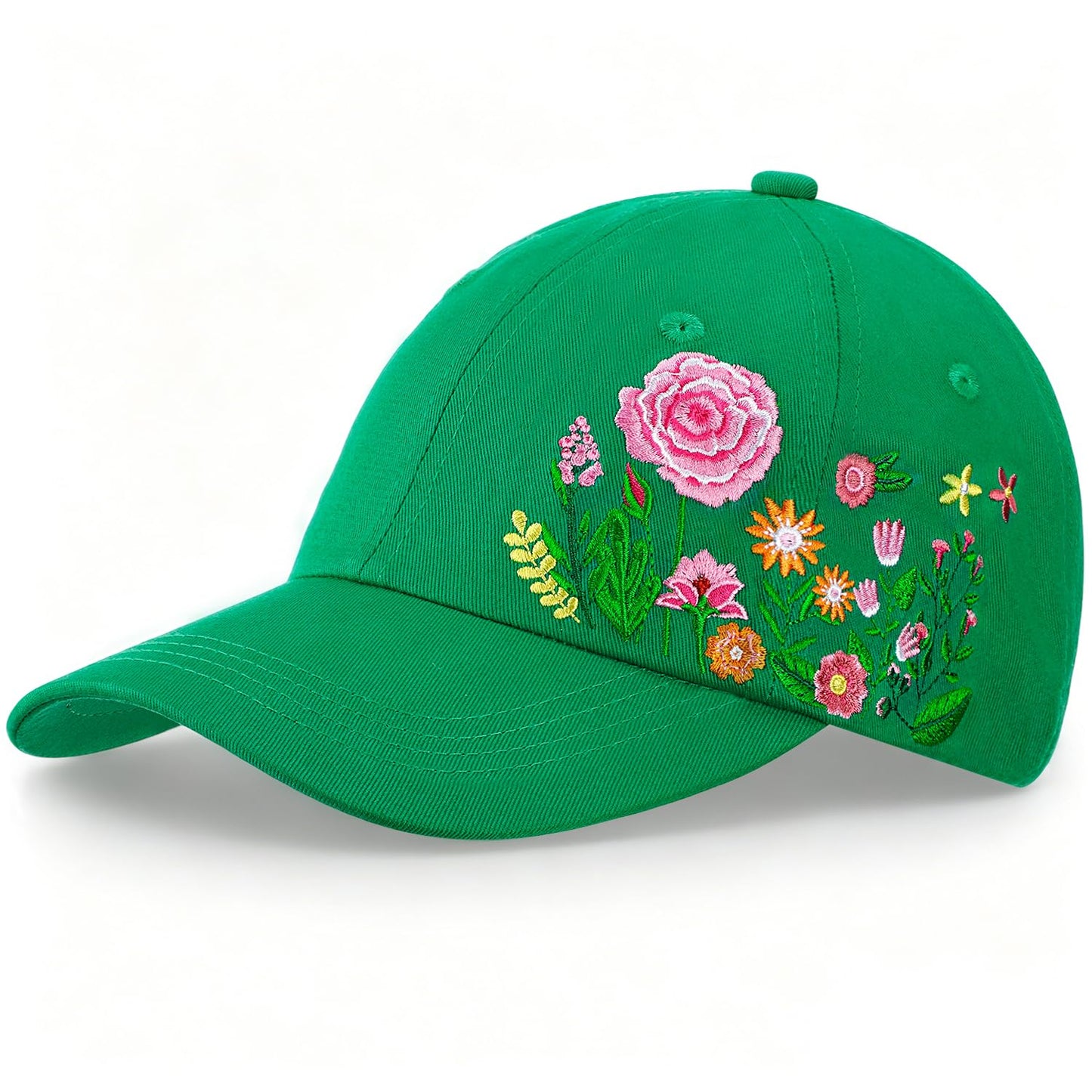 Biggun Trendy Embroidered Baseball Cap for Girls Women Men - Adjustable Soft Breathable Hats for Casual Wear