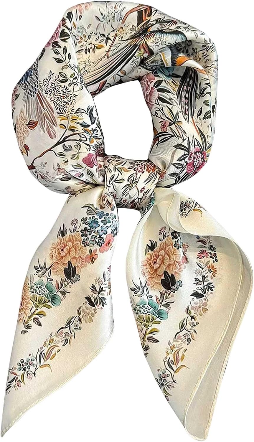 Silky Scarf for Women Lightweight Satin Bandanas Neck Hair Wrap For Sleeping Head Scarves 27.5"