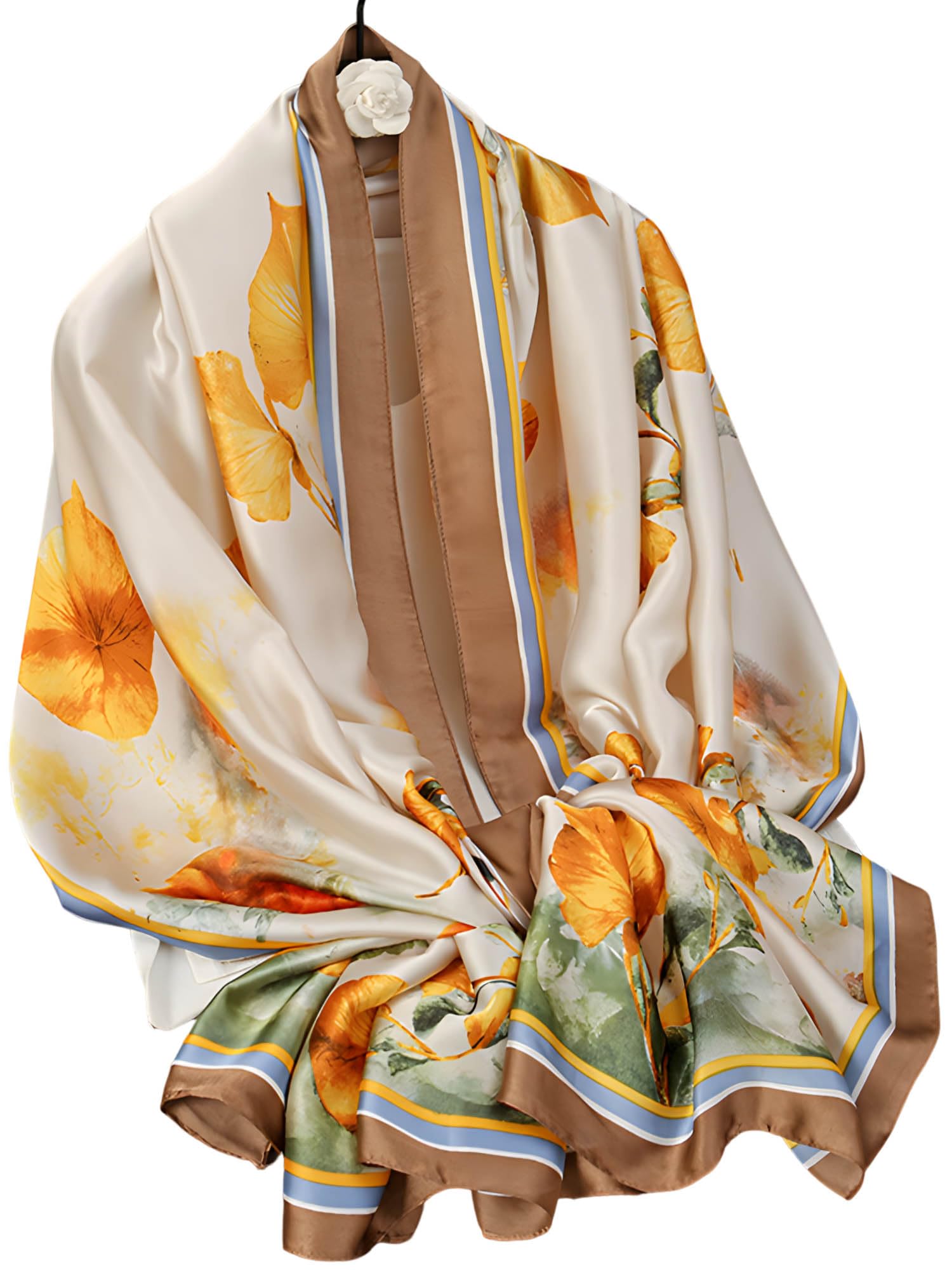 Large Shawl Scarf For Women Lightweight Wraps Silky Headscarf Long Sunscreen Scarfs
