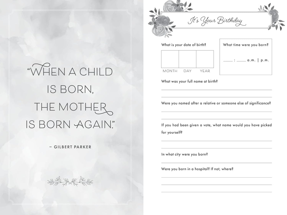 Mom, I Want to Hear Your Story (Expanded Edition): A Mother's Guided Journal to Share Her Life & Her Love (Hear Your Story Books)