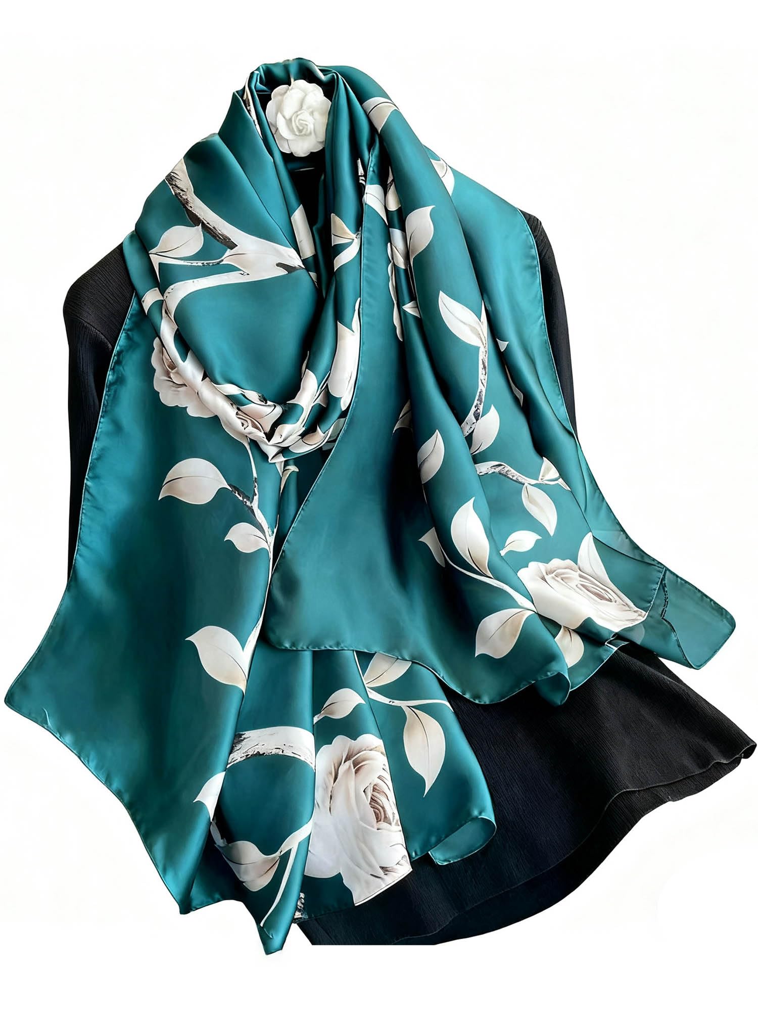 Large Shawl Scarf For Women Lightweight Wraps Silky Headscarf Long Sunscreen Scarfs