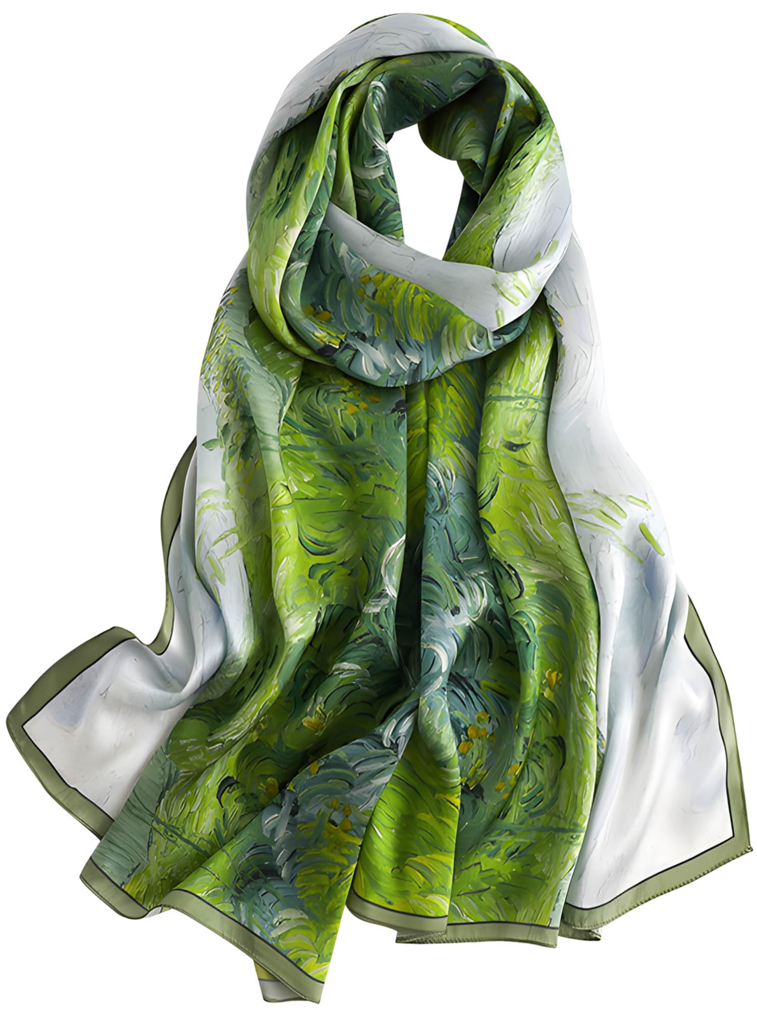 Large Shawl Scarf For Women Lightweight Wraps Silky Headscarf Long Sunscreen Scarfs