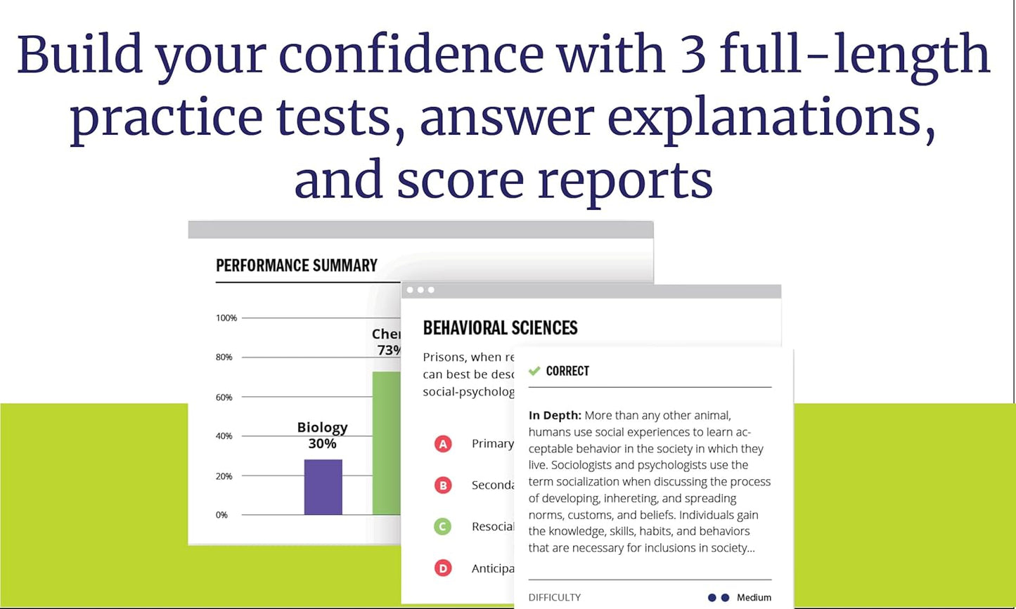 MCAT Complete 7-Book Subject Review 2026-2027, Set Includes Books, Online Prep, 3 Practice Tests (Kaplan Test Prep)
