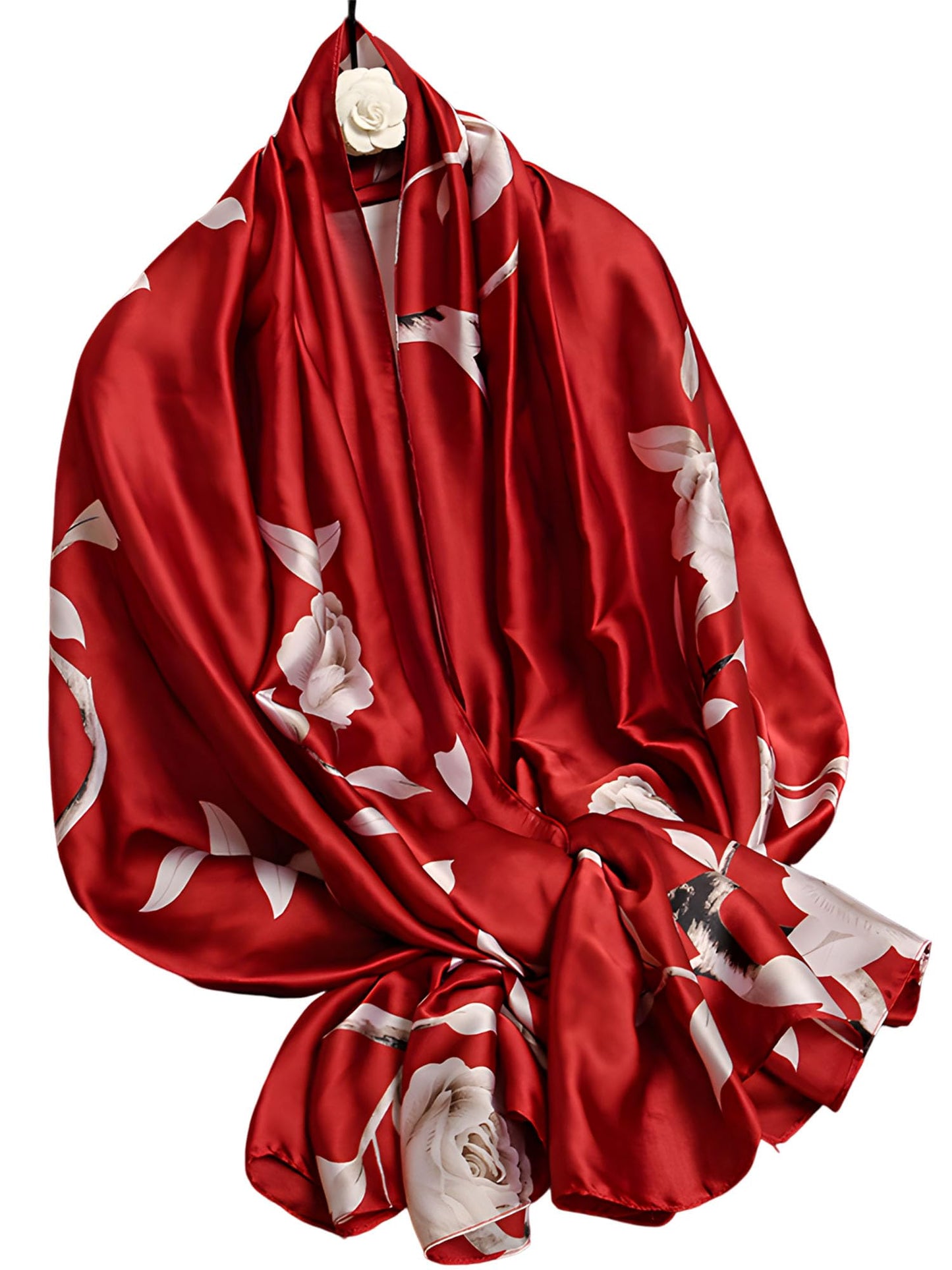Large Shawl Scarf For Women Lightweight Wraps Silky Headscarf Long Sunscreen Scarfs