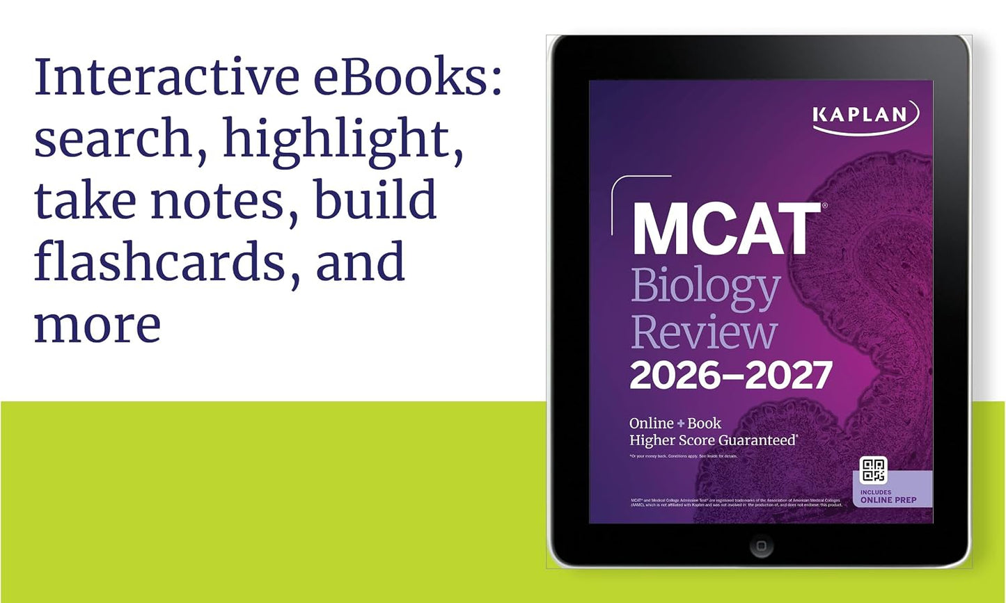 MCAT Complete 7-Book Subject Review 2026-2027, Set Includes Books, Online Prep, 3 Practice Tests (Kaplan Test Prep)