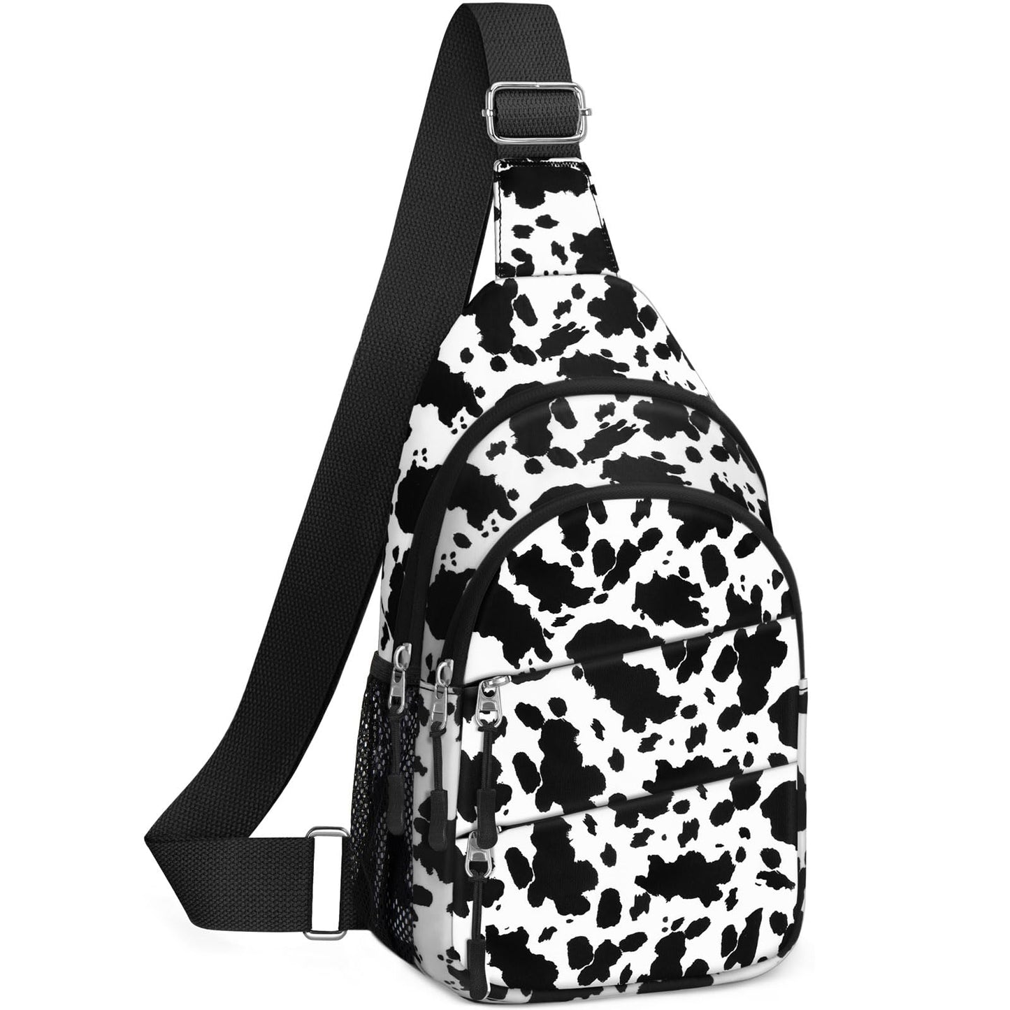Tuwubi Crossbody Bags for Women, Sling Bag for Men, Small Hiking Backpack Anti Theft Lightweight for Outdoors Travel (M, Black)