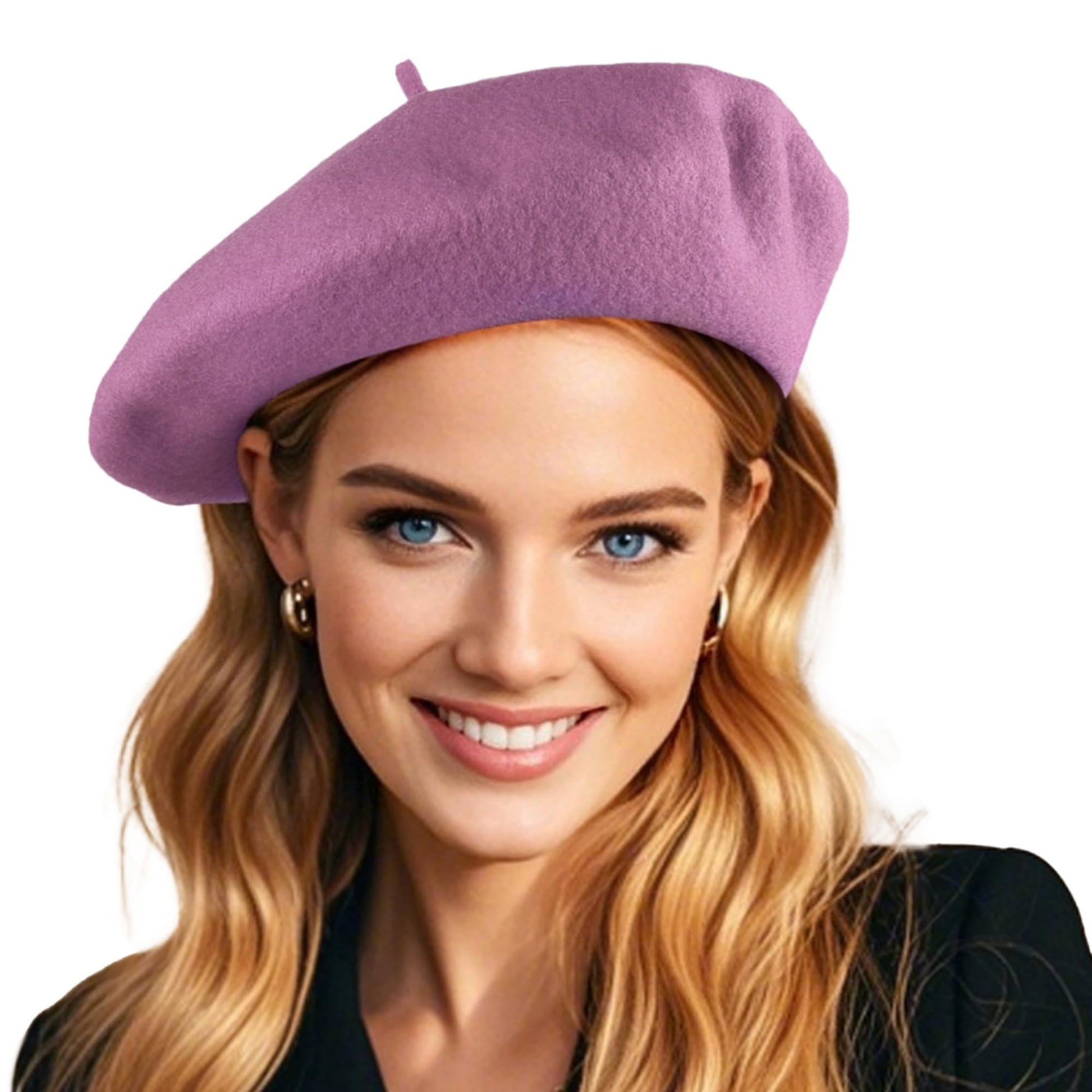 French Wool Beret Hats for Women Man Solid Color Classic Beanie Winter Cap Painter Berets.