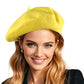 French Wool Beret Hats for Women Man Solid Color Classic Beanie Winter Cap Painter Berets.