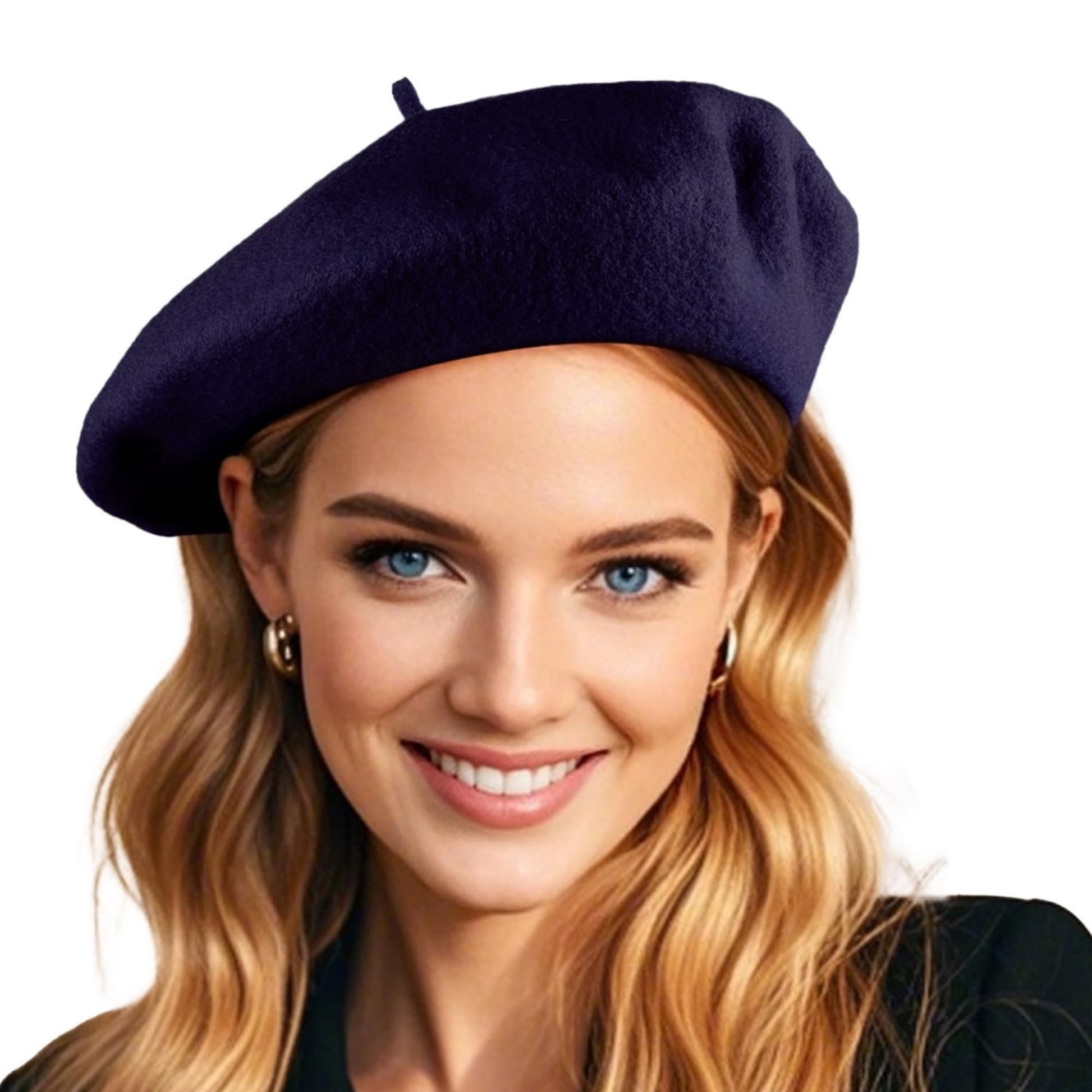 French Wool Beret Hats for Women Man Solid Color Classic Beanie Winter Cap Painter Berets.