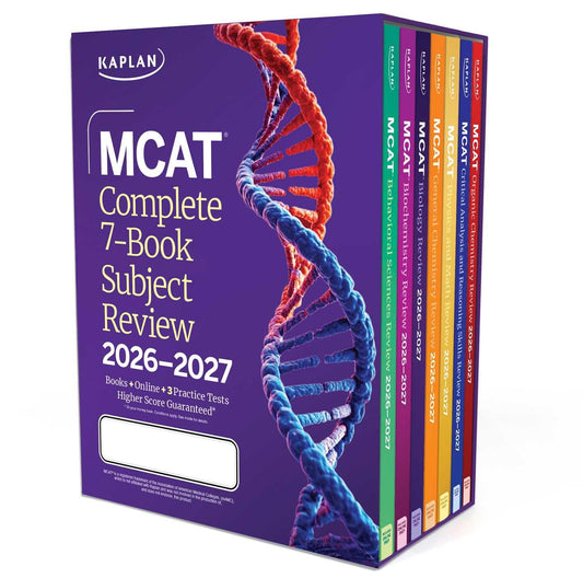 MCAT Complete 7-Book Subject Review 2026-2027, Set Includes Books, Online Prep, 3 Practice Tests (Kaplan Test Prep)