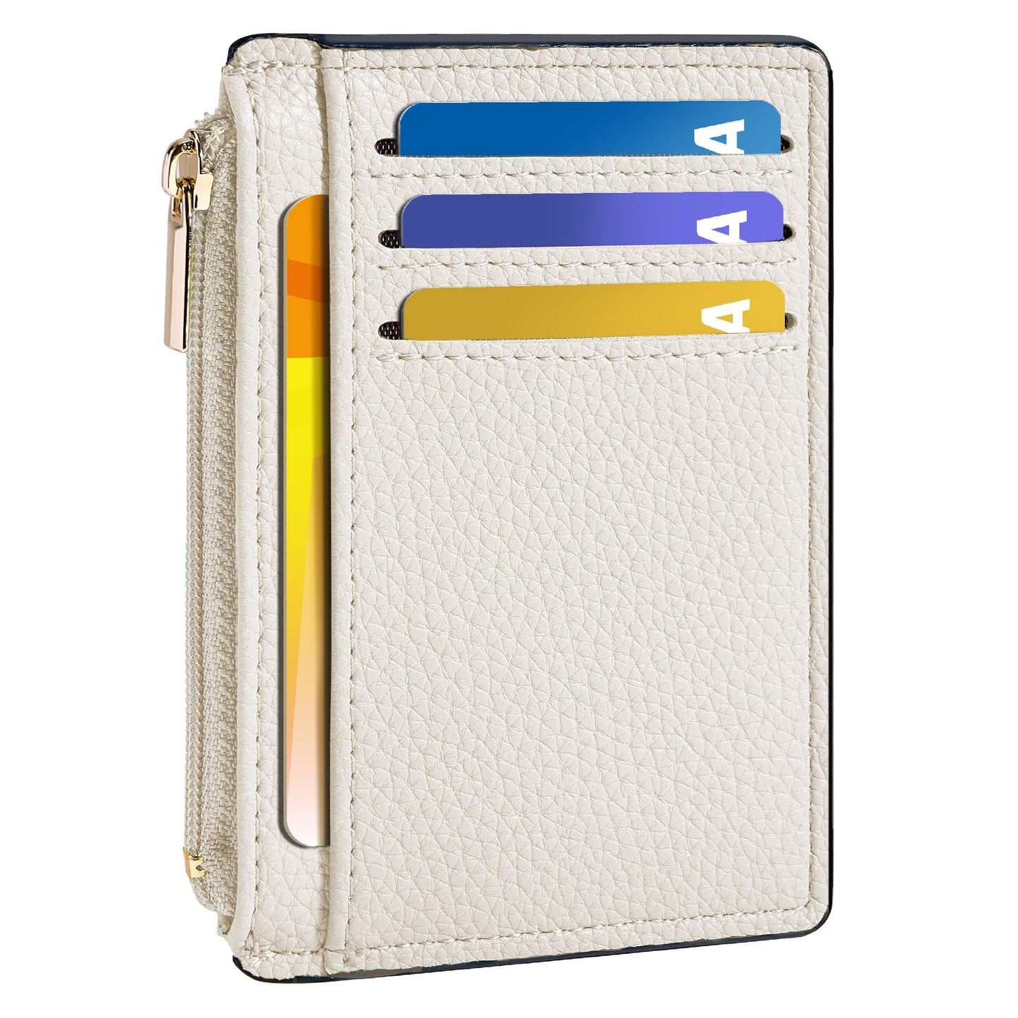 Tipmile Credit Card Holder for Women Slim Minimalist Front Pocket RFID Blocking Wallet Small Compact Card Case with ID Window, Vibrant Pink