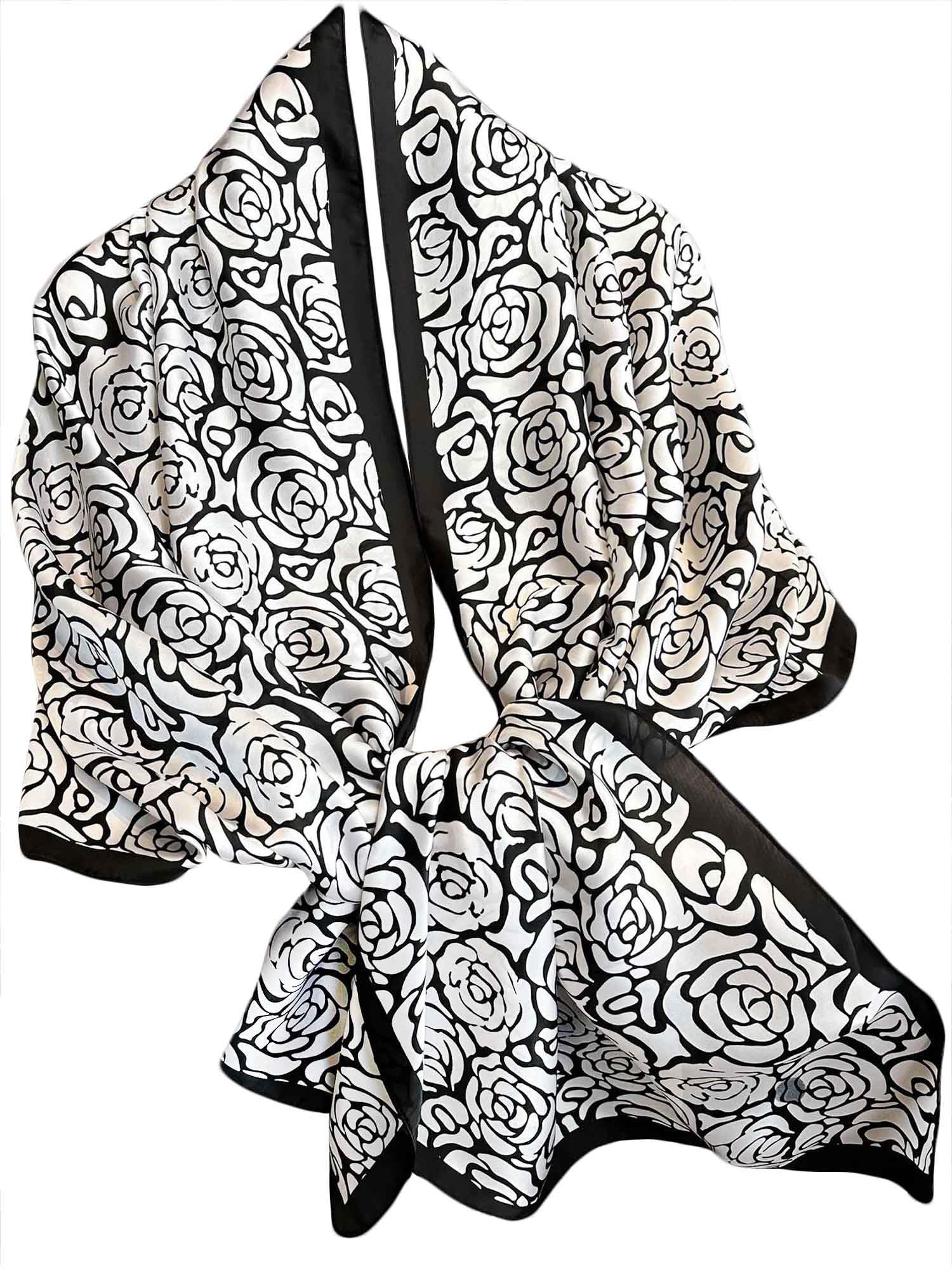 Large Shawl Scarf For Women Lightweight Wraps Silky Headscarf Long Sunscreen Scarfs
