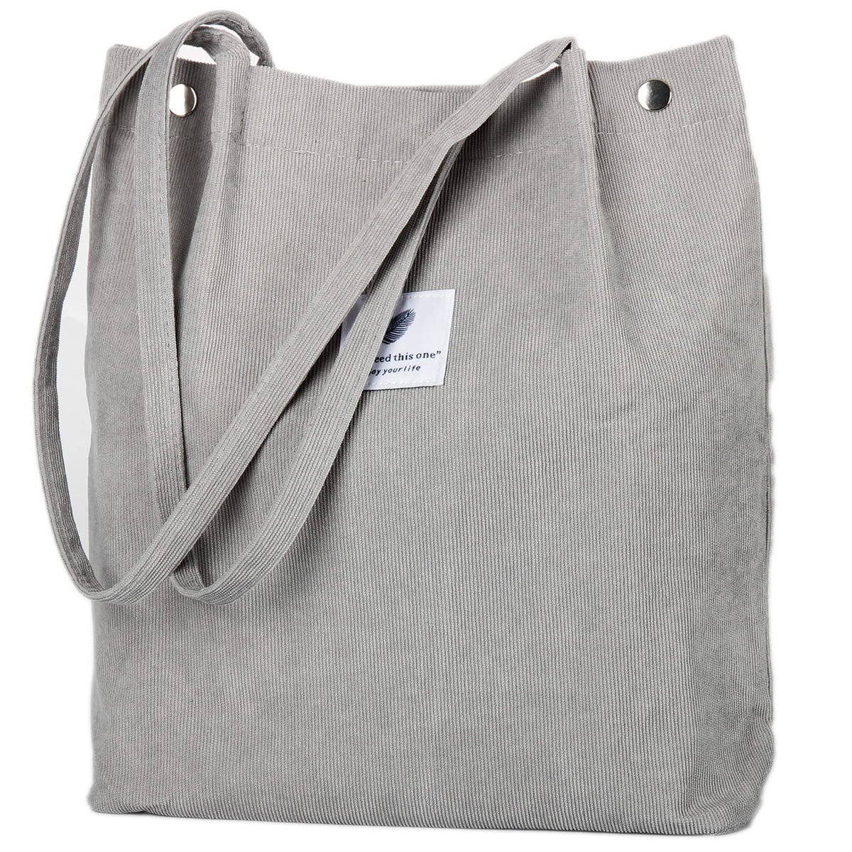 Corduroy Tote Bag Cute Tote Bags for Women Shoulder Bag with Inner Pocket for Work Beach Travel and Shopping Grocery