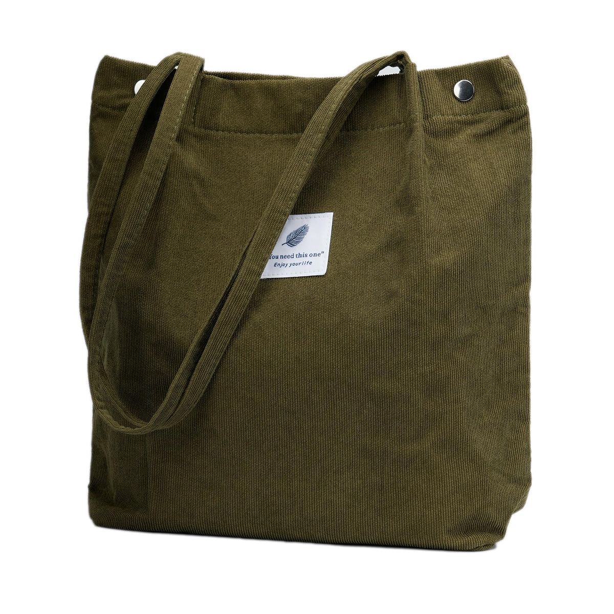 Corduroy Tote Bag Cute Tote Bags for Women Shoulder Bag with Inner Pocket for Work Beach Travel and Shopping Grocery