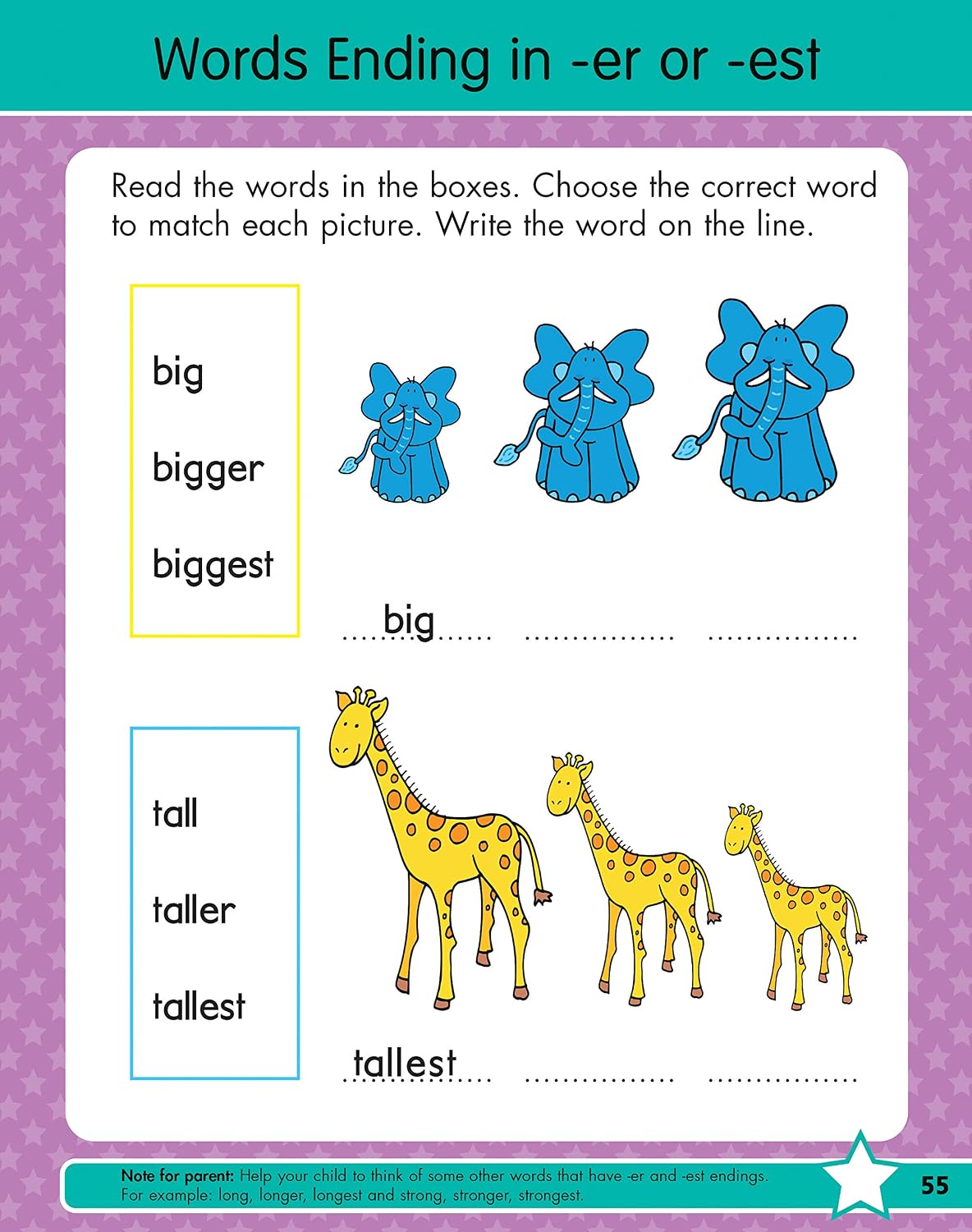 The Summer Before First Grade Workbook School Bridging Kindergarten to First Grade Ages 6 - 7: 75+ Activities, Phonics, Spelling, Reading, Language ... Measurement and Time (Gold Stars Series)