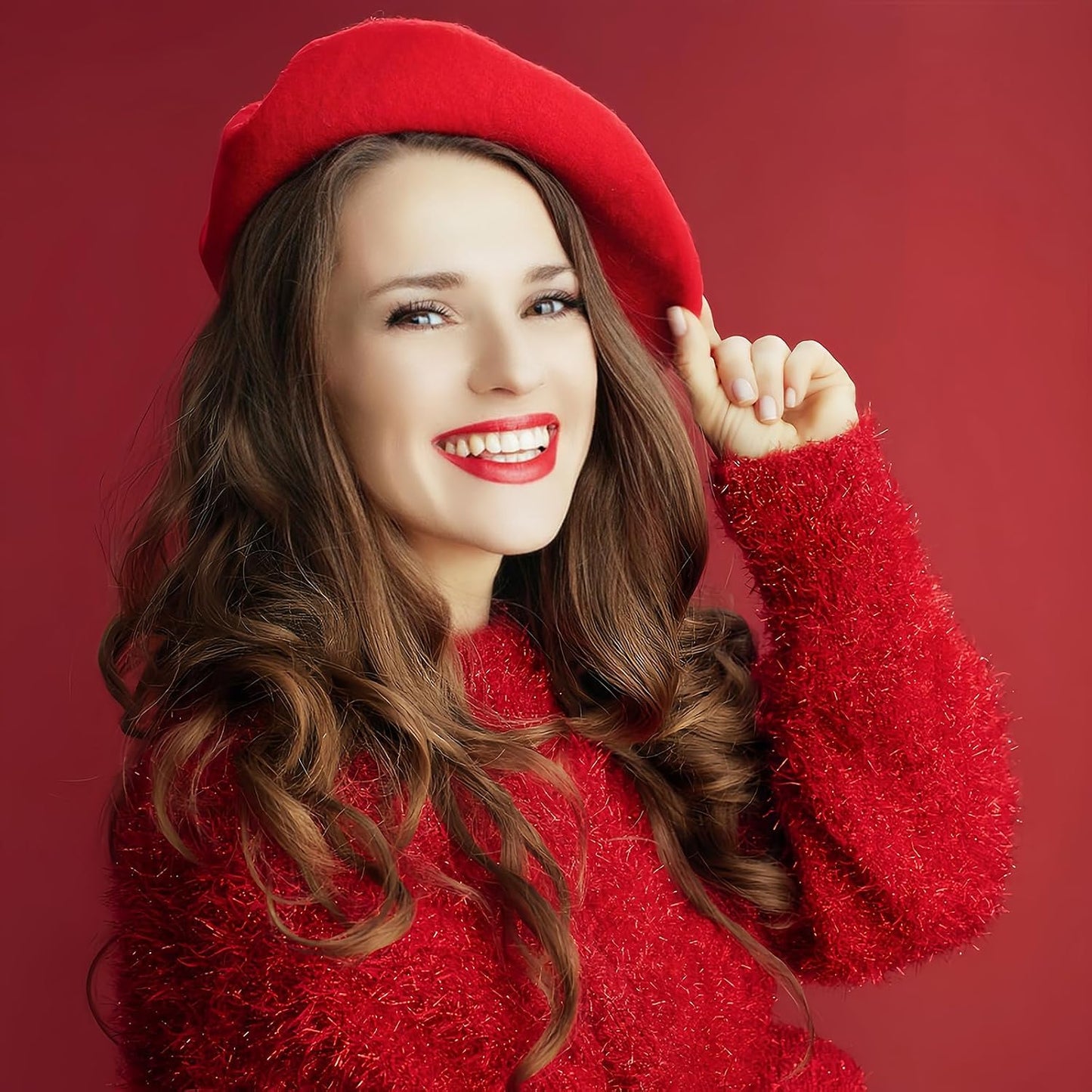 French Wool Beret Hats for Women Man Solid Color Classic Beanie Winter Cap Painter Berets.