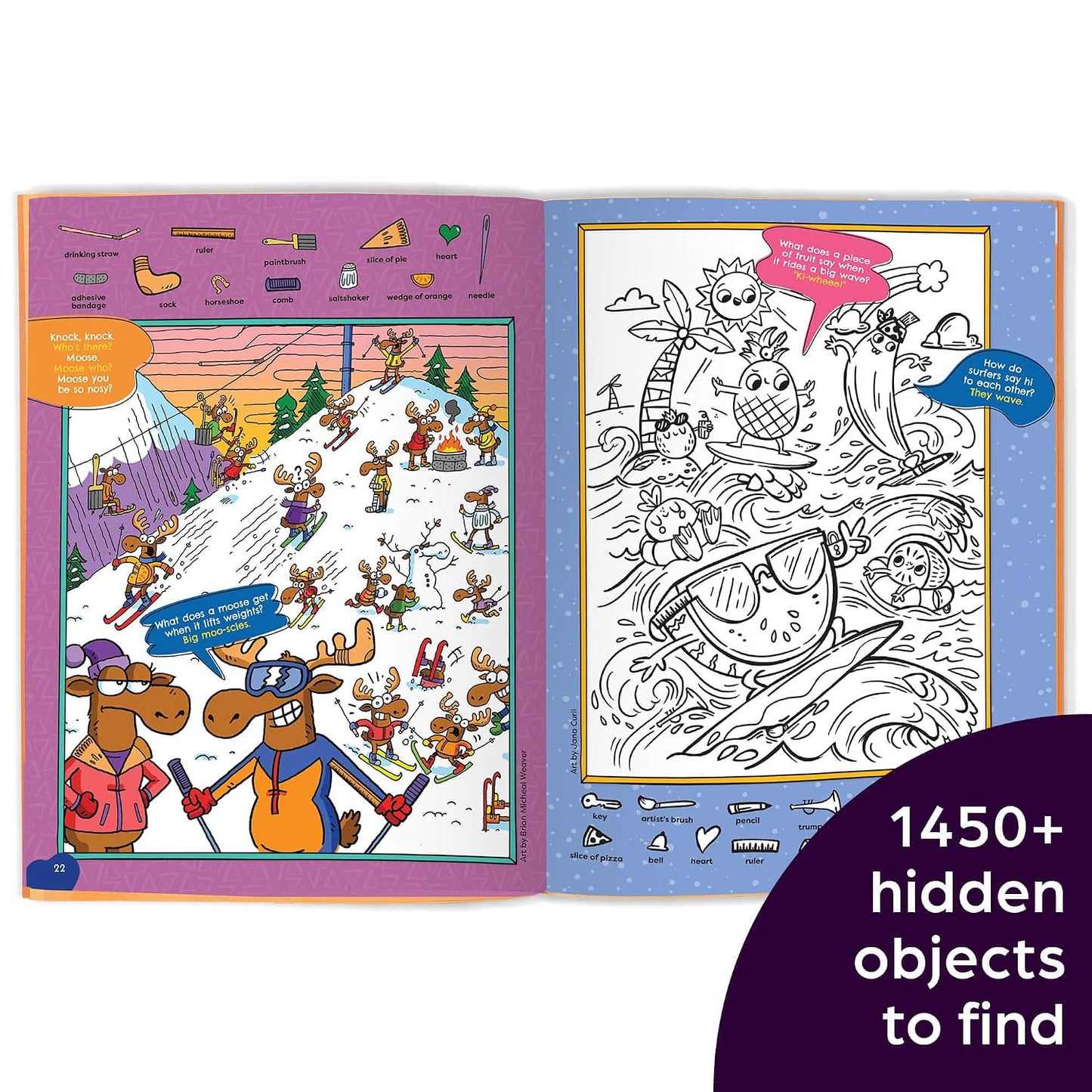 Silliest Hidden Pictures Puzzles Ever: Search-and-Find Book for Kids 6 and Up with Over 1,000 Hidden Objects, Road Trip Games, Silly Jokes and Riddles for Hours of Fun (Highlights Hidden Pictures)