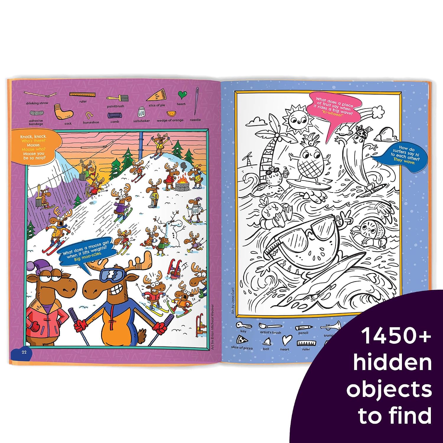 Silliest Hidden Pictures Puzzles Ever: Search-and-Find Book for Kids 6 and Up with Over 1,000 Hidden Objects, Road Trip Games, Silly Jokes and Riddles for Hours of Fun (Highlights Hidden Pictures)