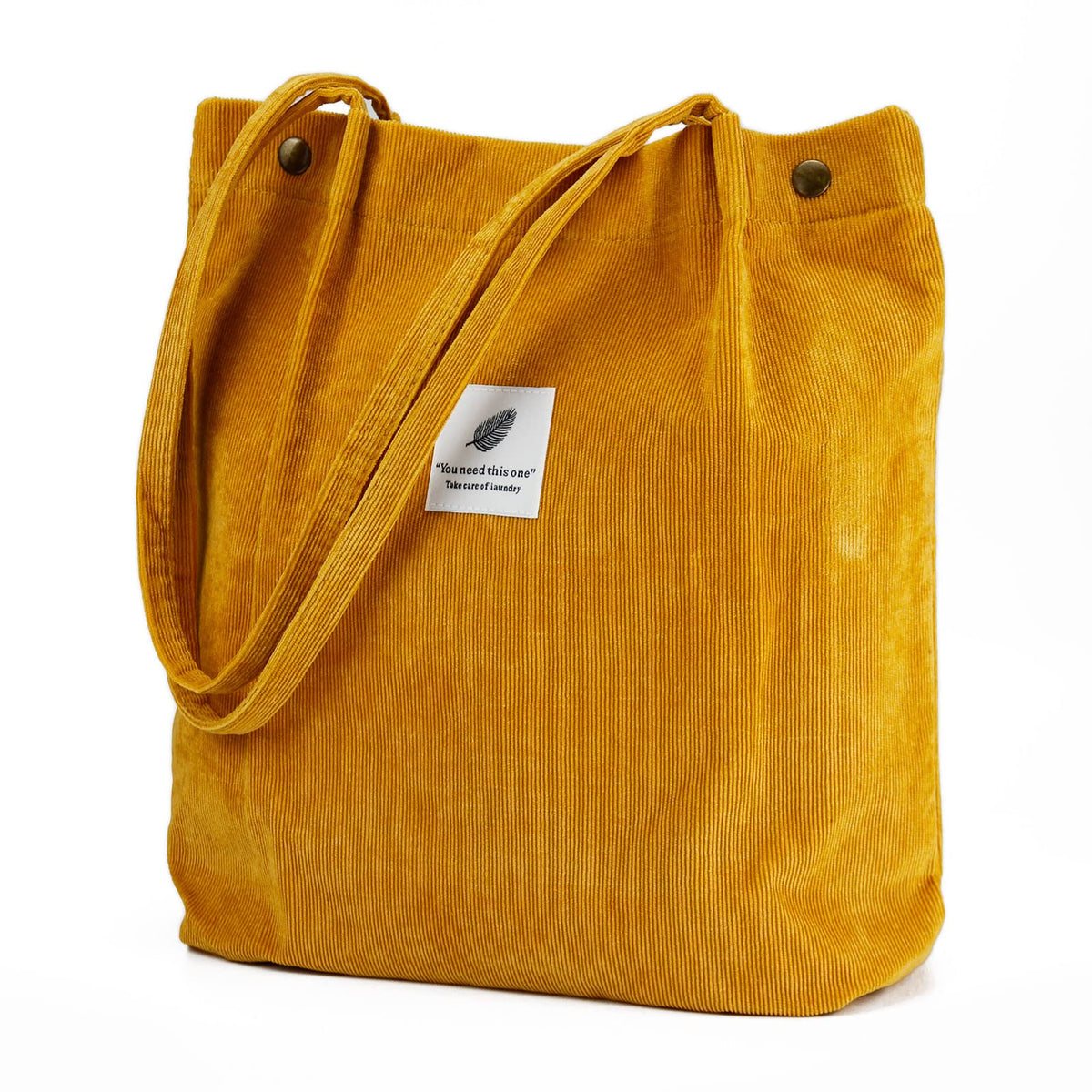 Corduroy Tote Bag Cute Tote Bags for Women Shoulder Bag with Inner Pocket for Work Beach Travel and Shopping Grocery