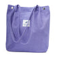 Corduroy Tote Bag Cute Tote Bags for Women Shoulder Bag with Inner Pocket for Work Beach Travel and Shopping Grocery