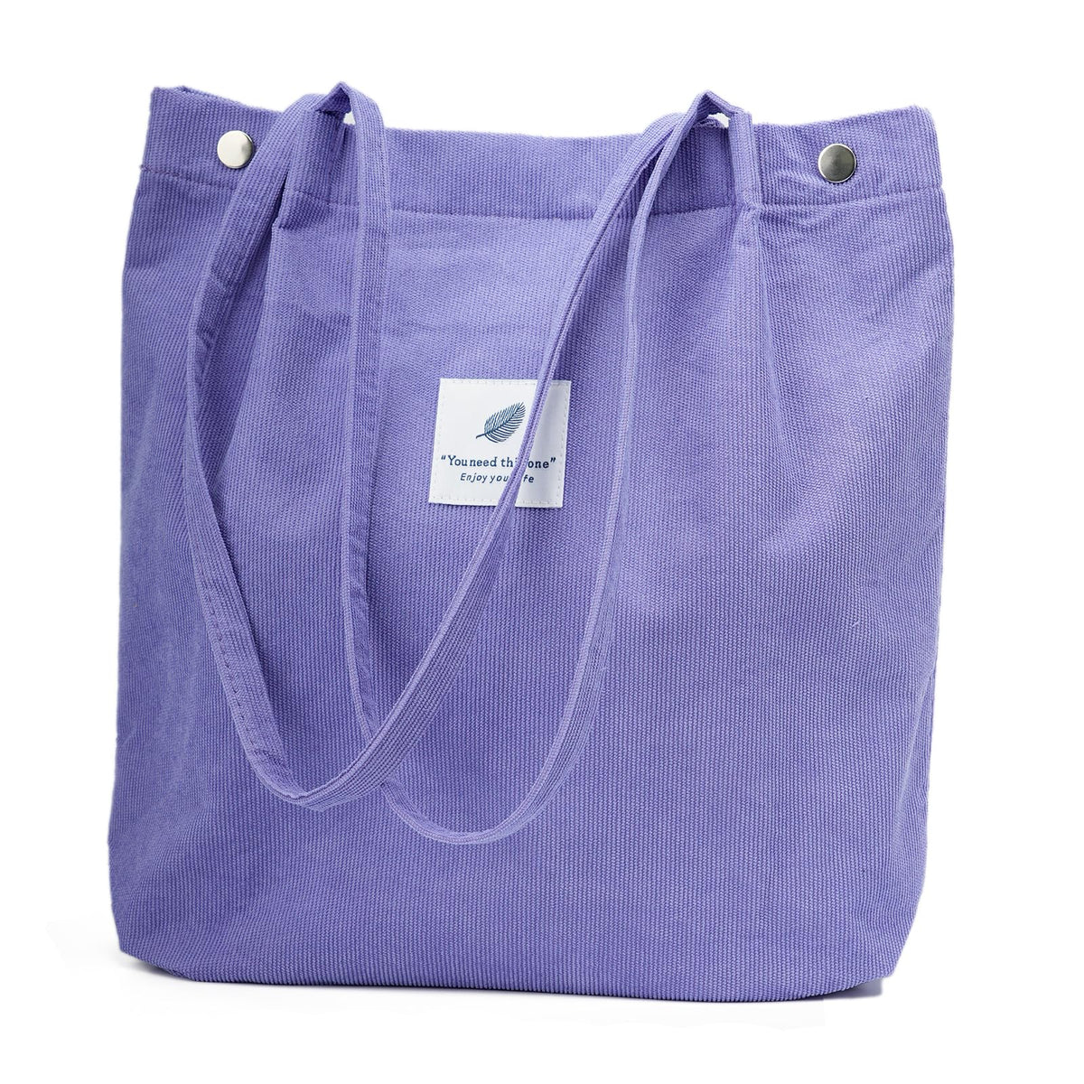 Corduroy Tote Bag Cute Tote Bags for Women Shoulder Bag with Inner Pocket for Work Beach Travel and Shopping Grocery