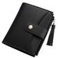 yiijay Small Wallet for Women RFID Blocking Tassle Bifold Slim Thin Leather Wallet Credit Card Holder Wallet Ladies Mini Wallet with Widened Zipper Pocket