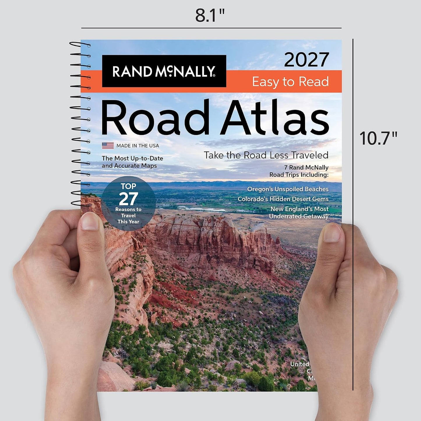 Rand McNally 2027 Easy to Read Midsize Road Atlas