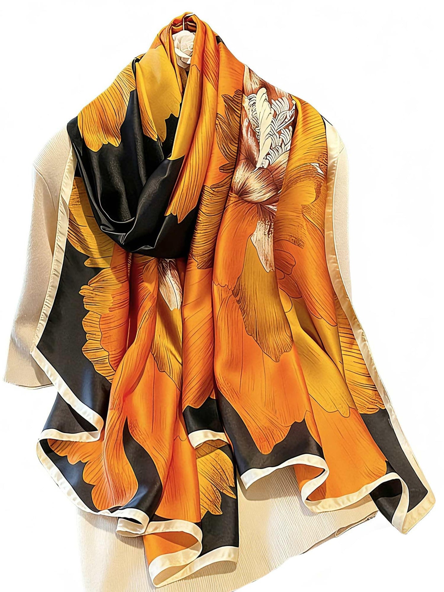 Large Shawl Scarf For Women Lightweight Wraps Silky Headscarf Long Sunscreen Scarfs