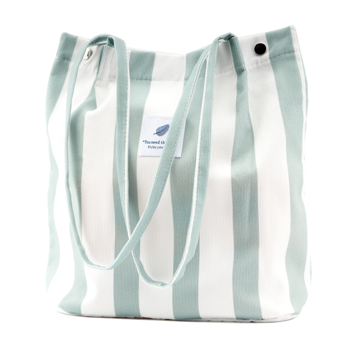 Corduroy Tote Bag Cute Tote Bags for Women Shoulder Bag with Inner Pocket for Work Beach Travel and Shopping Grocery