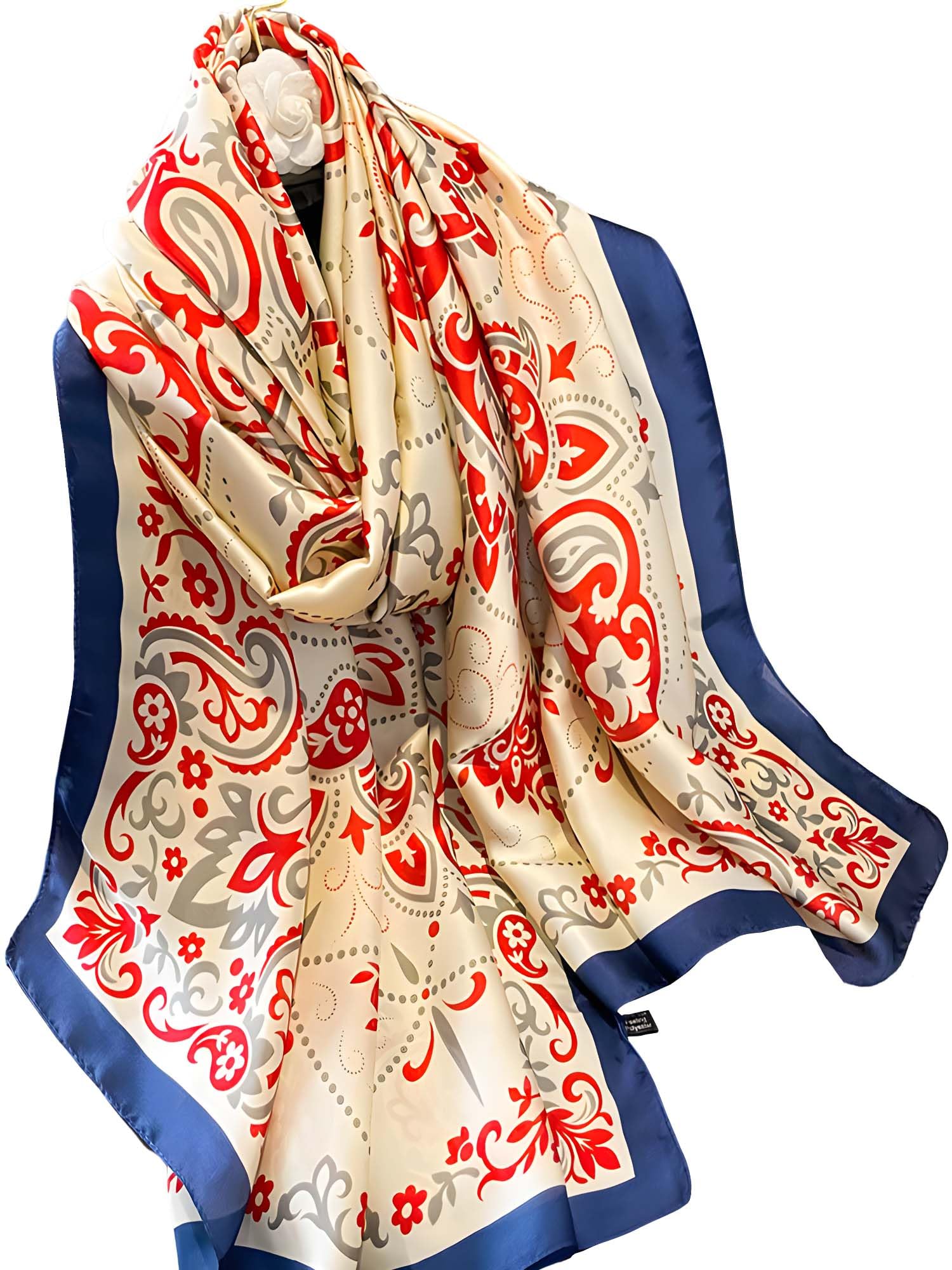 Large Shawl Scarf For Women Lightweight Wraps Silky Headscarf Long Sunscreen Scarfs