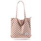 KALIDI Women Corduroy Tote Bag Zipper Casual Tote's Handbag Big Capacity Shoulder Bag with Pockets