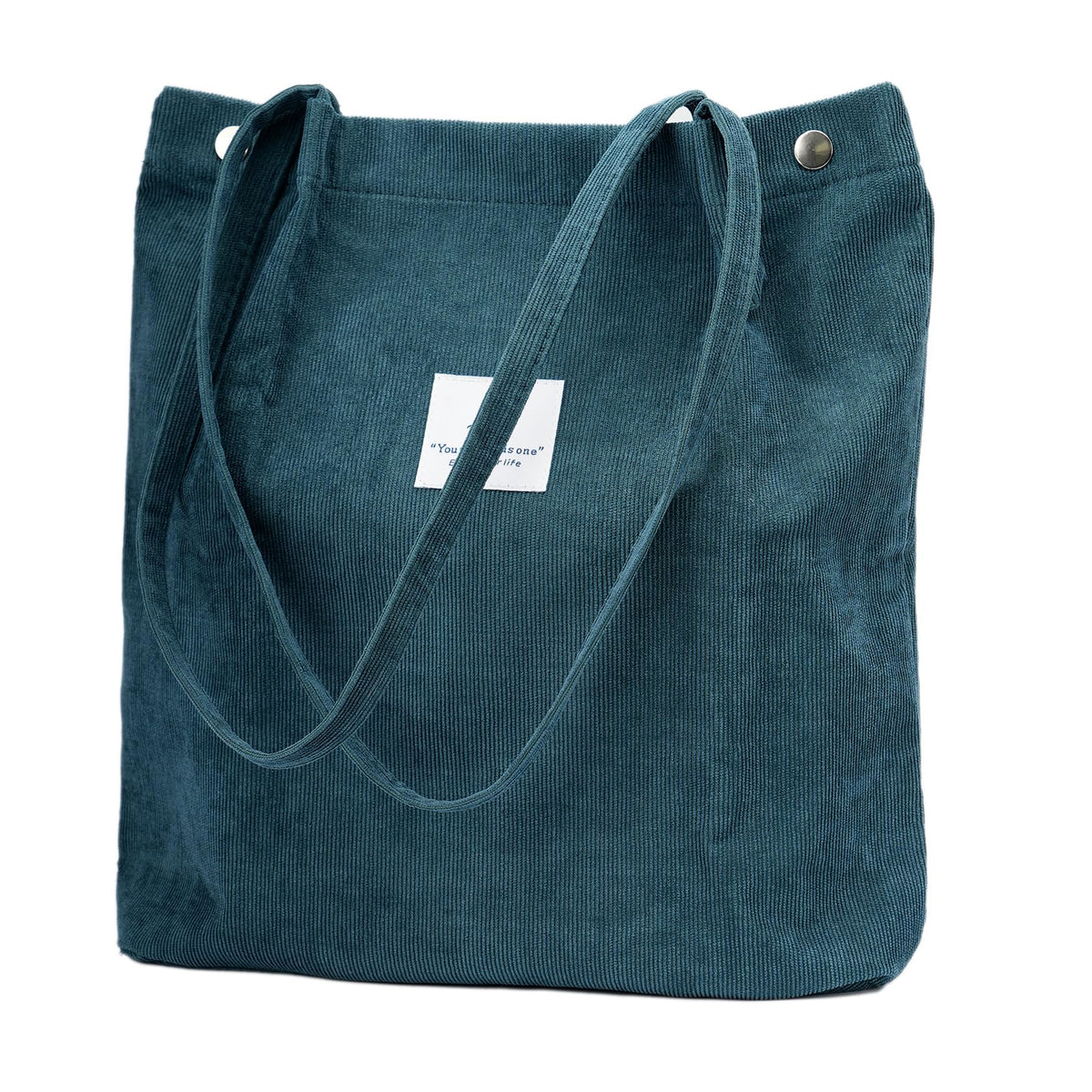Corduroy Tote Bag Cute Tote Bags for Women Shoulder Bag with Inner Pocket for Work Beach Travel and Shopping Grocery