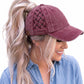 Funky Junque Ponytail Hat for Women - Baseball Cap with Adjustable Fit & High Pony Tail Criss Cross Back for Everyday Wear