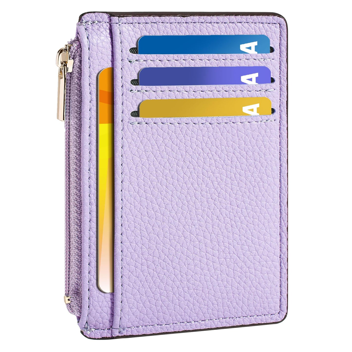 Tipmile Credit Card Holder for Women Slim Minimalist Front Pocket RFID Blocking Wallet Small Compact Card Case with ID Window, Vibrant Pink