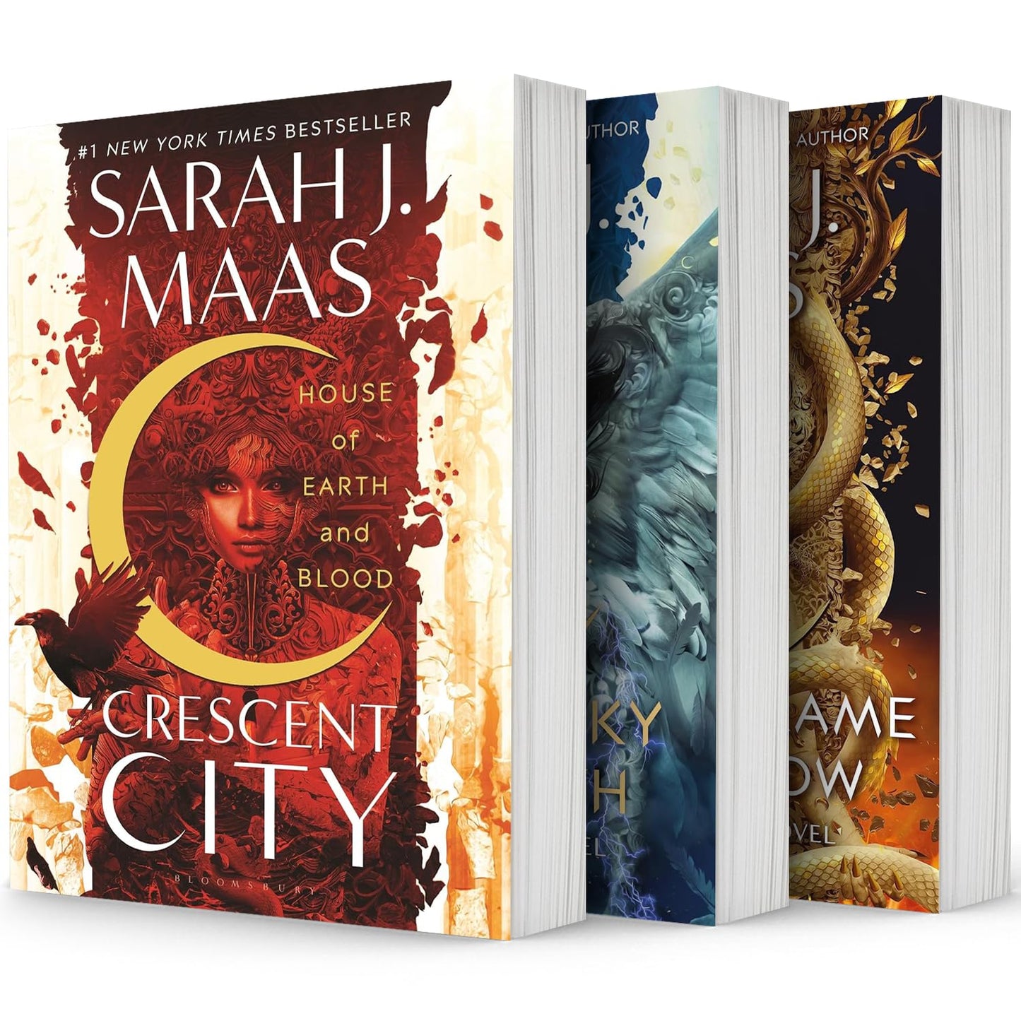 Crescent City Series Set of 3 Books. House of Earth and Blood, House of Sky and Breath and House of Flame and Shadow