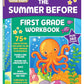 The Summer Before First Grade Workbook School Bridging Kindergarten to First Grade Ages 6 - 7: 75+ Activities, Phonics, Spelling, Reading, Language ... Measurement and Time (Gold Stars Series)