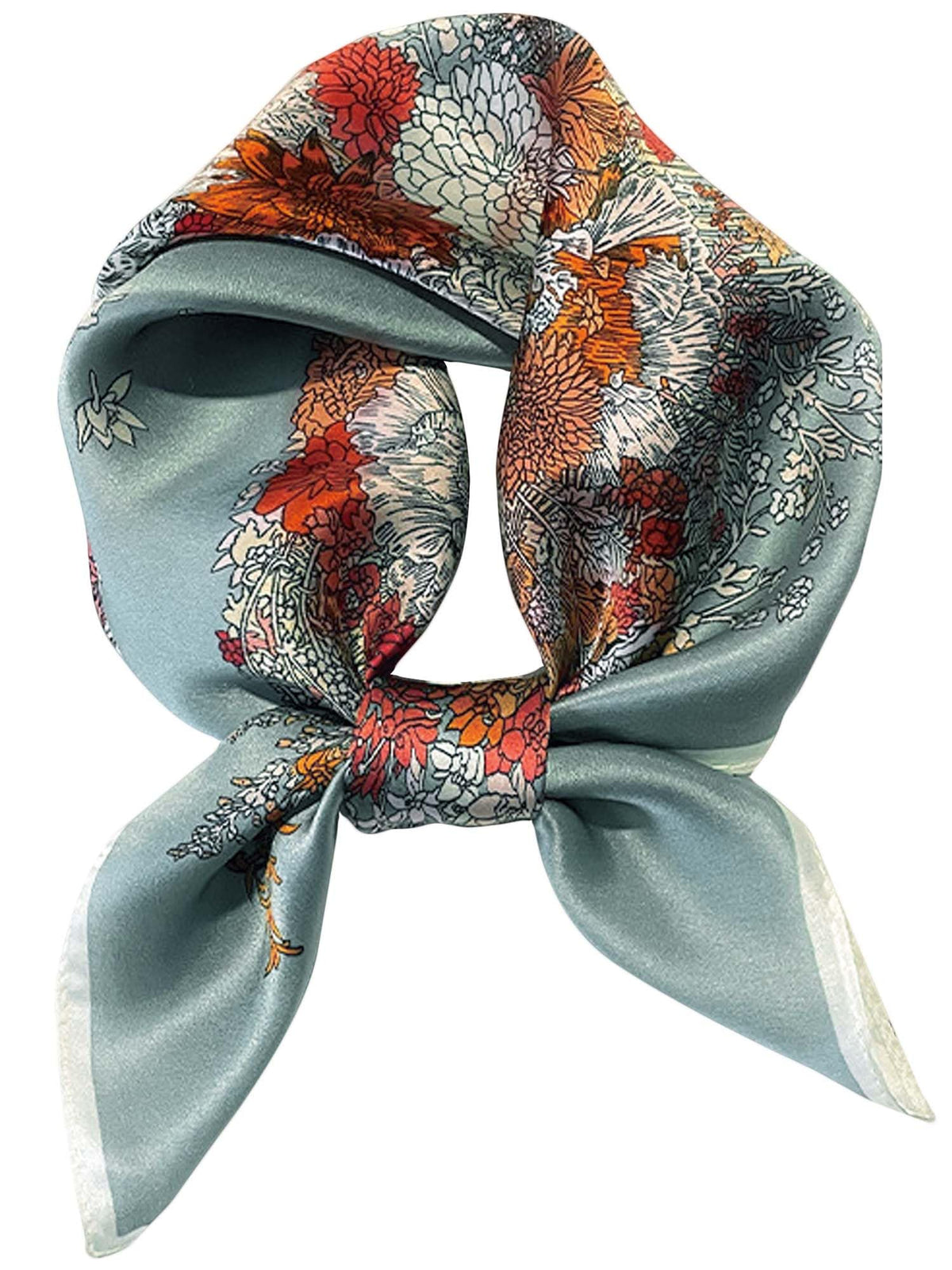 Silky Scarf for Women Lightweight Satin Bandanas Neck Hair Wrap For Sleeping Head Scarves 27.5"