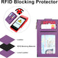 Chelmon Women's RFID Slim Card Holder Wallet: Thin Bifold with Multi-Card Case & Zipper Coin Pocket Purse (Deep Purple)