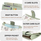 yiijay Small Wallet for Women RFID Blocking Tassle Bifold Slim Thin Leather Wallet Credit Card Holder Wallet Ladies Mini Wallet with Widened Zipper Pocket