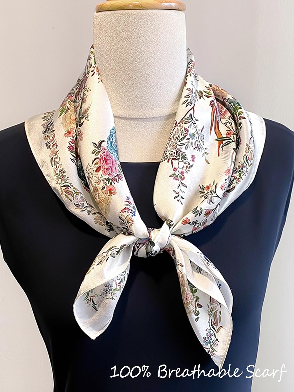 Silky Scarf for Women Lightweight Satin Bandanas Neck Hair Wrap For Sleeping Head Scarves 27.5"