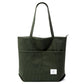 KALIDI Women Corduroy Tote Bag Zipper Casual Tote's Handbag Big Capacity Shoulder Bag with Pockets