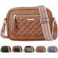 Tenot Quilted Crossbody Bags for Women Travel, Vegan Leather Crossbody Purses for Women Trendy Cross Body Bag