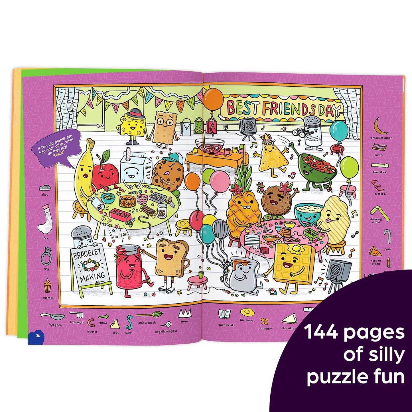 Silliest Hidden Pictures Puzzles Ever: Search-and-Find Book for Kids 6 and Up with Over 1,000 Hidden Objects, Road Trip Games, Silly Jokes and Riddles for Hours of Fun (Highlights Hidden Pictures)