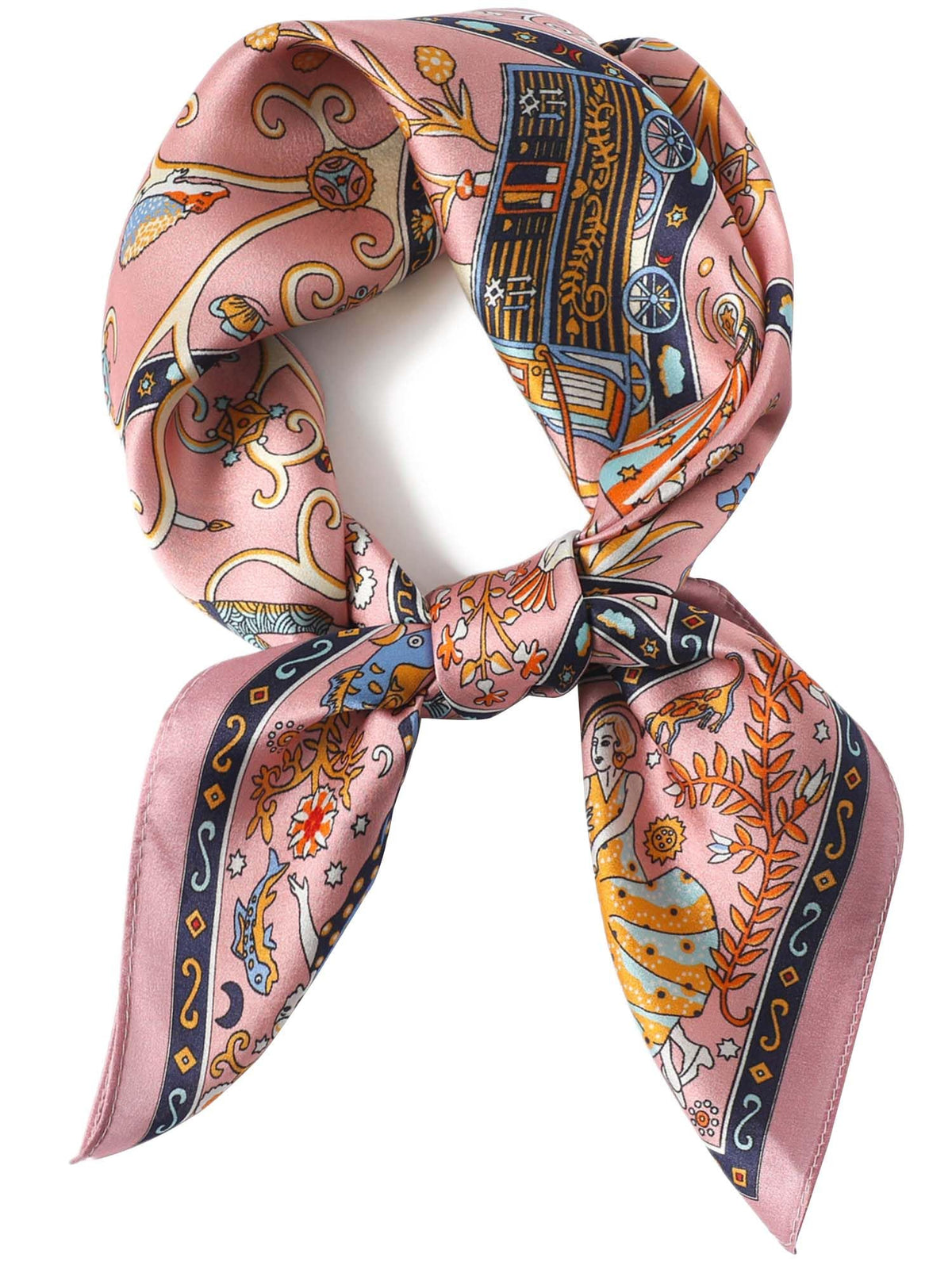 Silky Scarf for Women Lightweight Satin Bandanas Neck Hair Wrap For Sleeping Head Scarves 27.5"