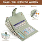 yiijay Small Wallet for Women RFID Blocking Tassle Bifold Slim Thin Leather Wallet Credit Card Holder Wallet Ladies Mini Wallet with Widened Zipper Pocket