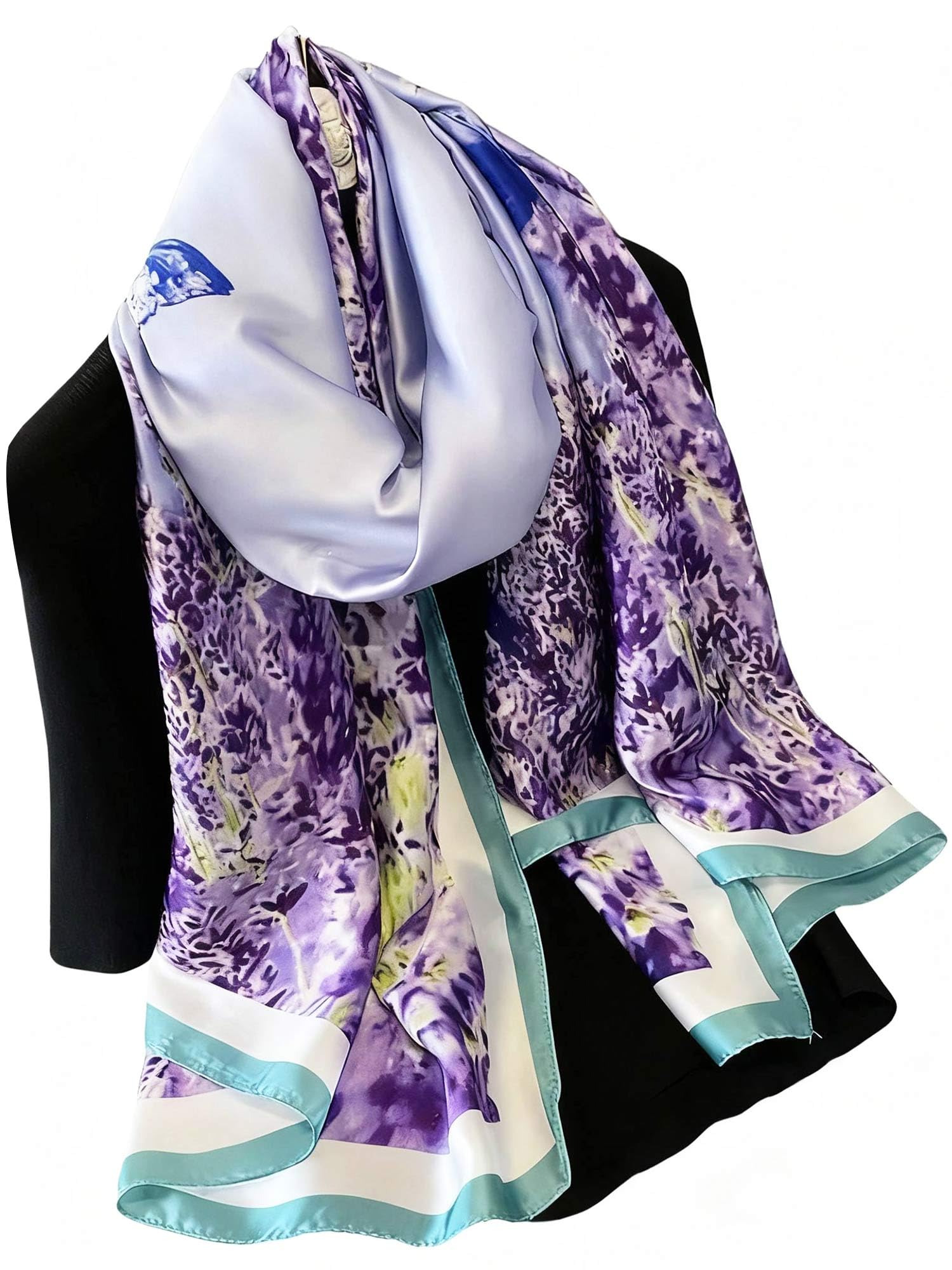 Large Shawl Scarf For Women Lightweight Wraps Silky Headscarf Long Sunscreen Scarfs