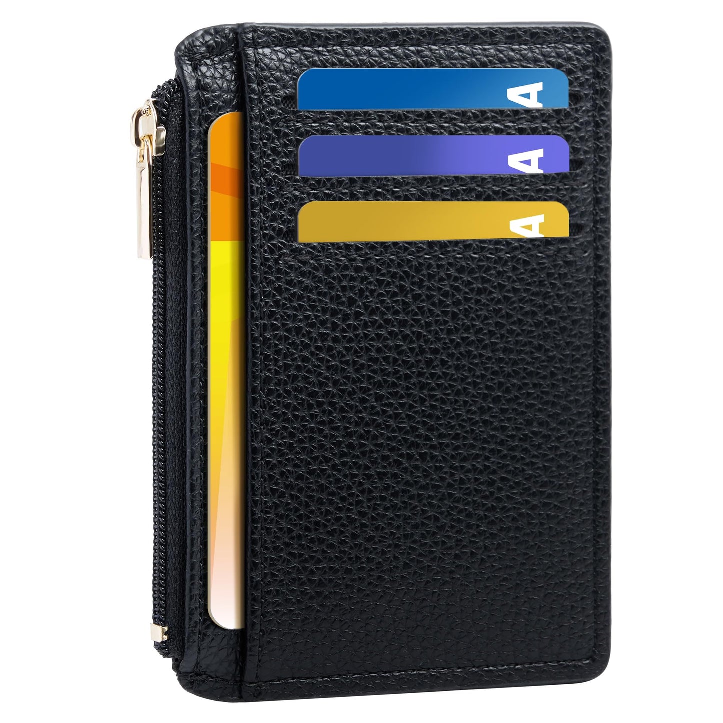 Tipmile Credit Card Holder for Women Slim Minimalist Front Pocket RFID Blocking Wallet Small Compact Card Case with ID Window, Vibrant Pink