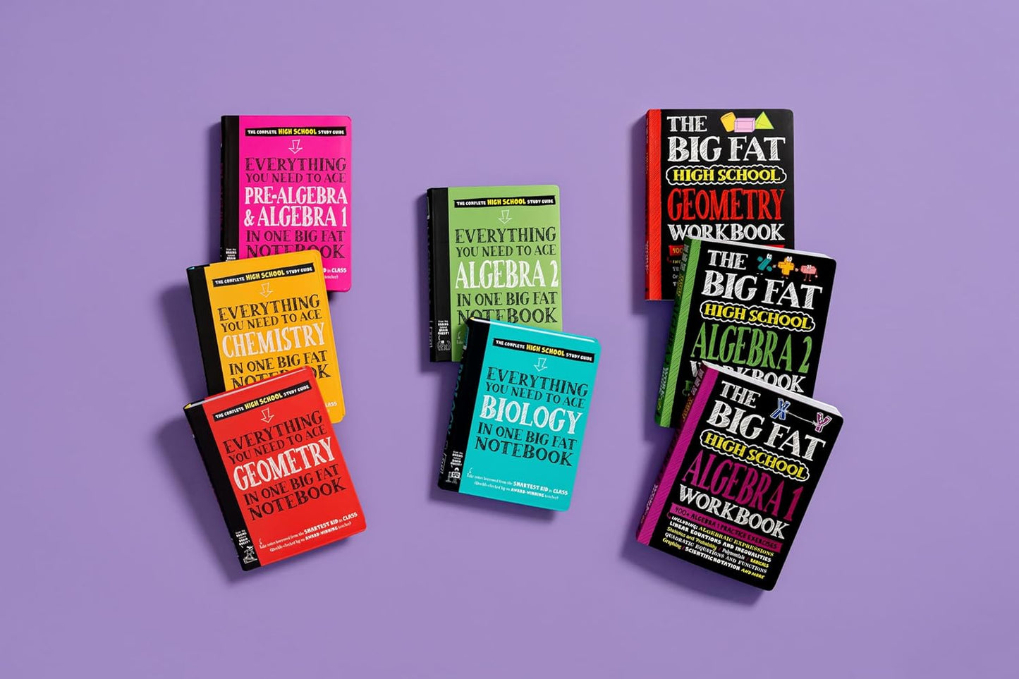 The Big Fat High School Algebra 1 Workbook: 400+ Algebra 1 Practice Exercises (Big Fat Notebook)